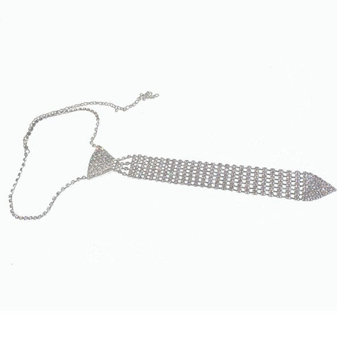 Fashion Diamond Tie Rhinestone Collar Tie-WF01336-Veeddydropshipping