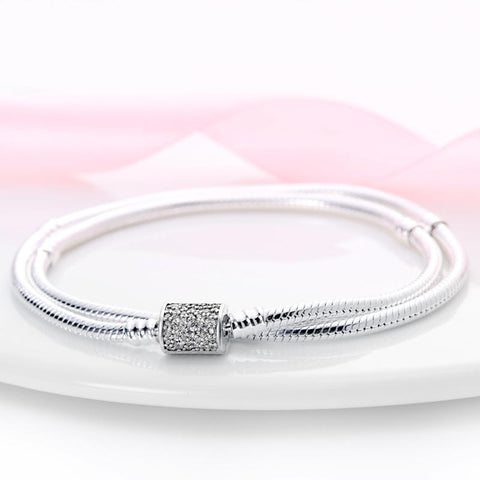 925 Sterling Silver Magic Zircon Original Bracelet DIY Charms-JW00945-Veeddydropshipping