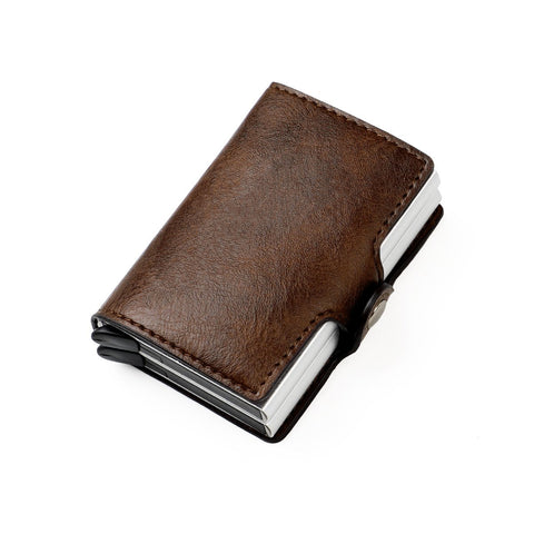 Fiber Leather Wallet Credit Card Holder for Women-BS00646-Veeddydropshipping