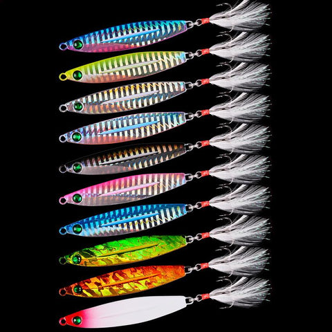 Aorace 1Pcs Metal Cast Jig Spoon 7g-10g-14g-17g-21g-28g-40g-60g Casting Jigging -OS00468-Veeddydropshipping