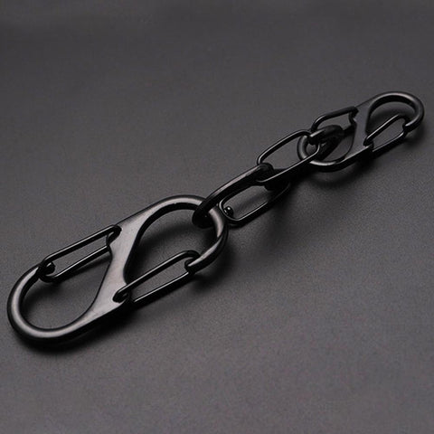 Stainless Steel Carabiner With Lock Mini Outdoor Camping-BS00756-Veeddydropshipping