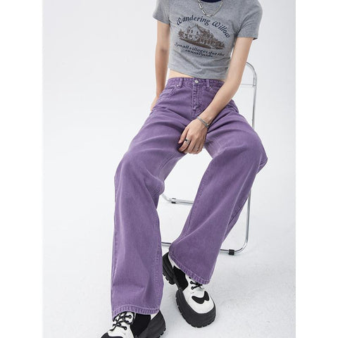 Vintage Women Jeans Vintage High Waist-WF00648-Veeddydropshipping