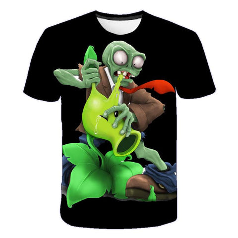 Plants vs Demons Summer T-shirt funny t shirt Boys Girls T-Shirt 3d Print-TB01146-Veeddydropshipping