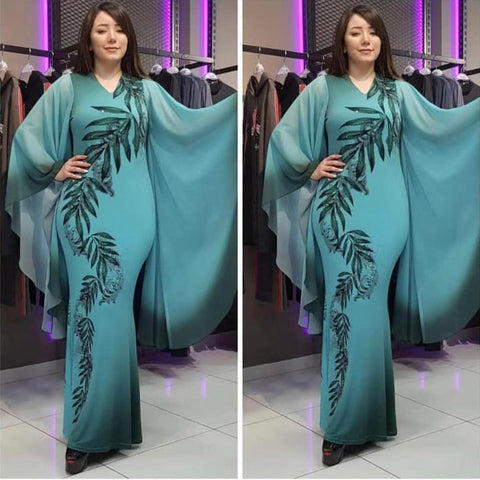 African Evening Maxi Dresses For Women-WF01522-Veeddydropshipping