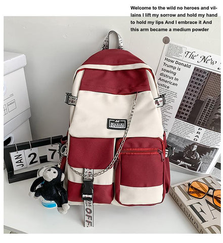 Style High School Student Backpack Large Capacity Boy and-BS00310-Veeddydropshipping
