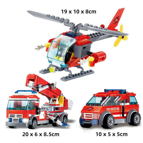 Building Blocks City Fire Station Model 774pcs Compatible Construction-TB01477-Veeddydropshipping