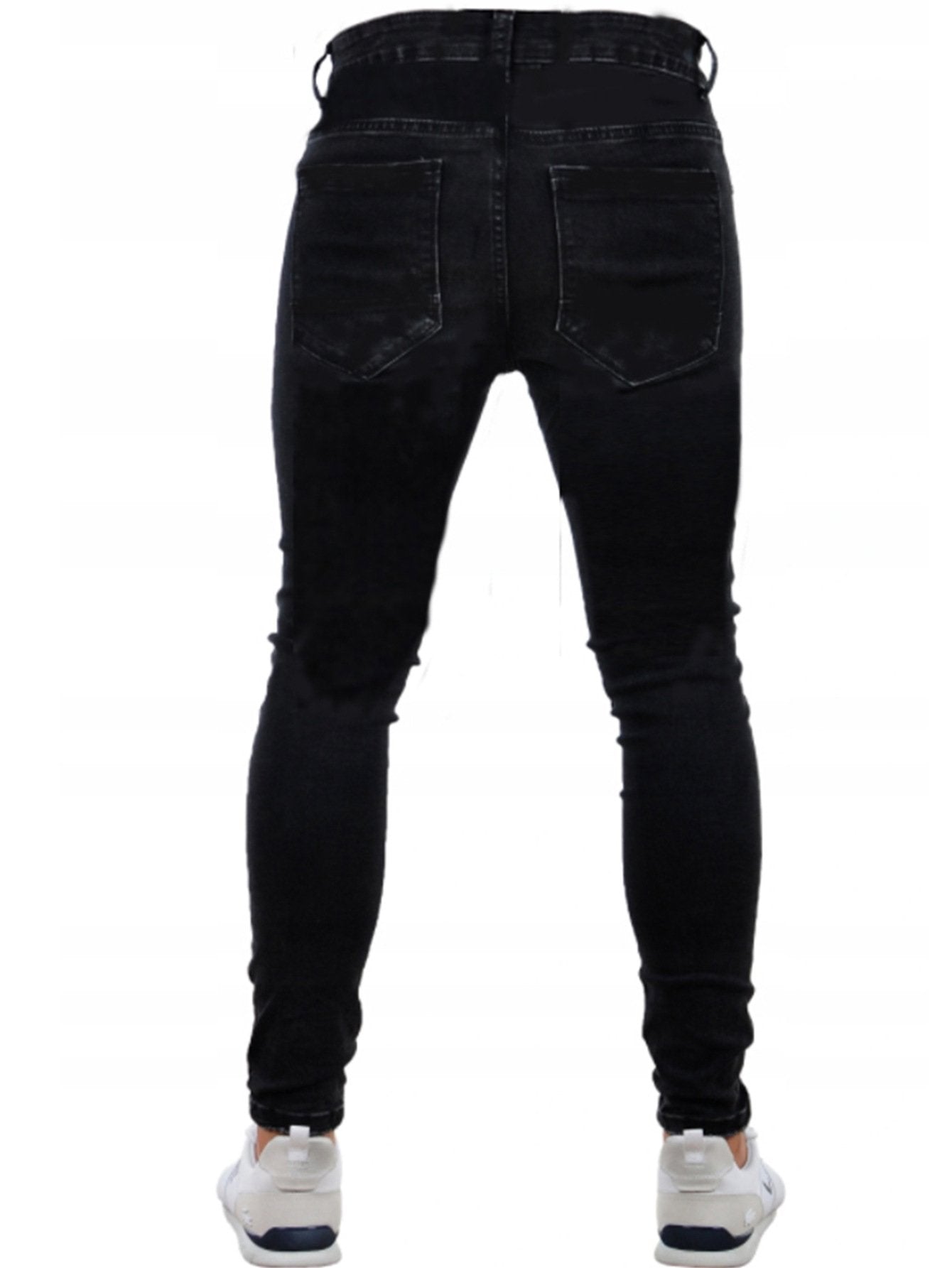 men Pants Pencil Streetwear Biker Side Striped-Veeddydropshipping