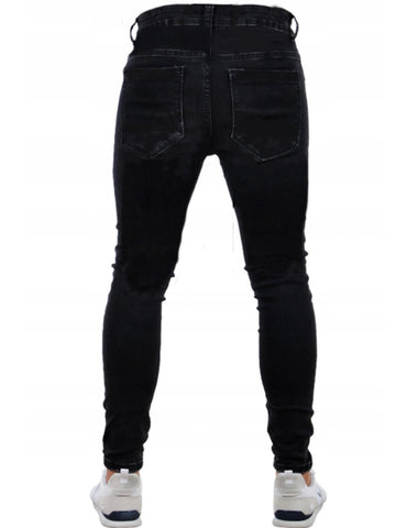men Pants Pencil Streetwear Biker Side Striped-Veeddydropshipping