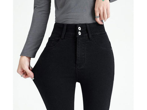 High Waist Jeans Women Skinny Skinny Stretch Jeans-WF00358-Veeddydropshipping