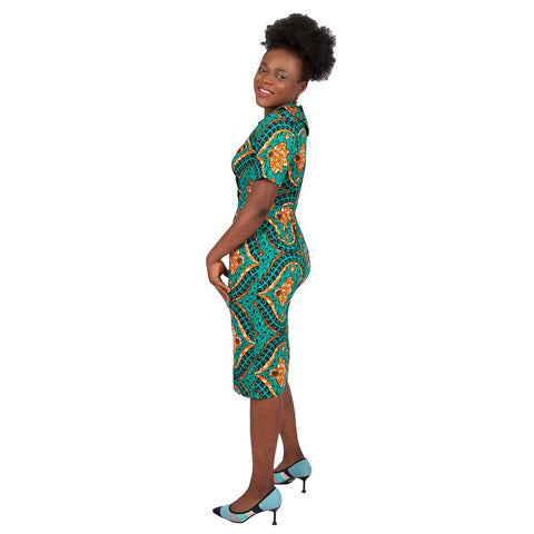 African Print Dresses For Women-WF01506-Veeddydropshipping