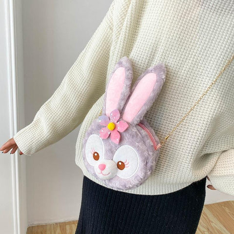 New Disney LinaBell Doll Fox Plush Coin Purse Cute Diagonal-TB00051-Veeddydropshipping