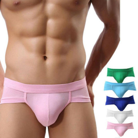 Low Waist Short Boxers Pants Underwear Underpant Black Gray-MF01642-Veeddydropshipping