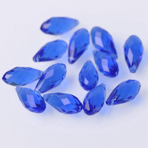 Faceted Crystal Glass Pendant Drops Loose Beads for Making DIY-JW01516-Veeddydropshipping