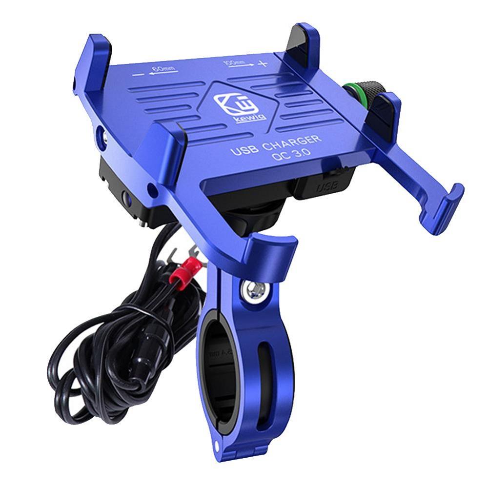 360 Degree QC 3.0 Mobile Phone Holder USB Charger Motorcycle Handlebar-PA00527-Veeddydropshipping