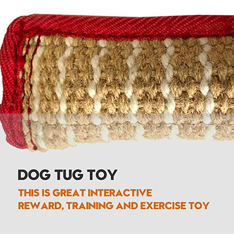 Dog Biting Pillow Tug Stick Hemp Training-HA01515-Veeddydropshipping