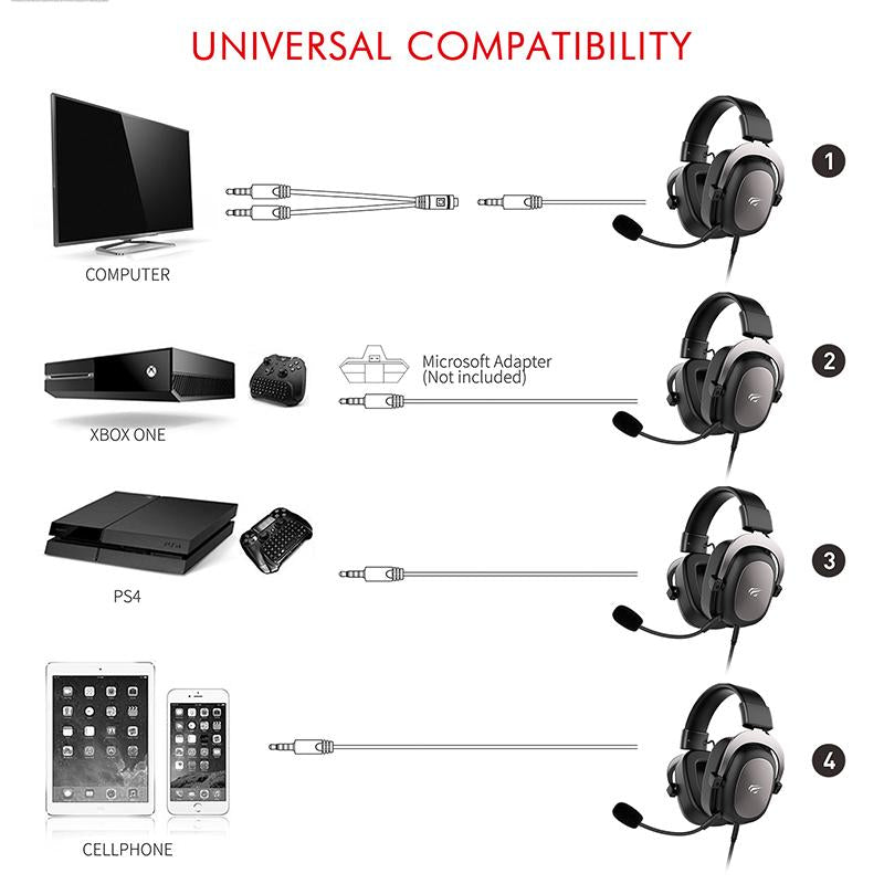 Wired  Surround Sound Microphone Gaming  Headset-Veeddydropshipping