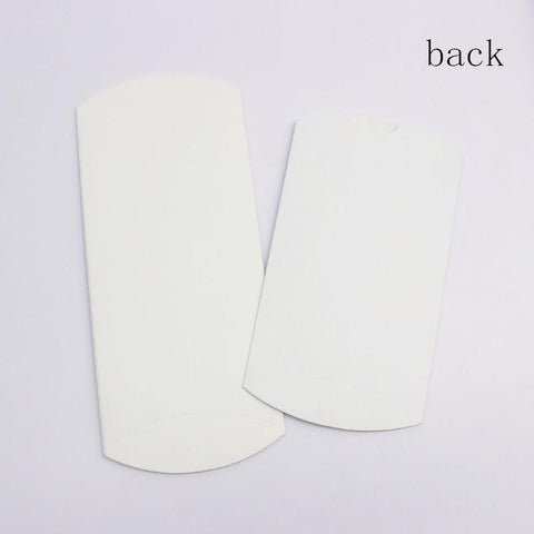 Window Pillow box DIY White Paper pillow for card Jewelry Display -JW01686-Veeddydropshipping