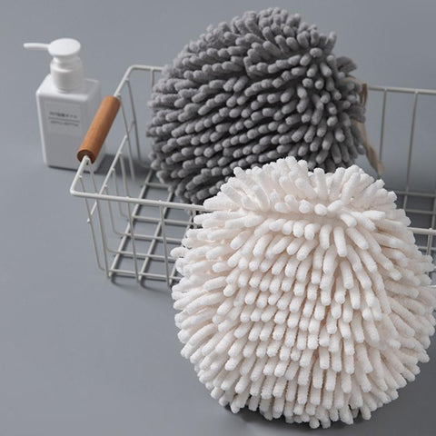 Soft Hand Towel Ball Thick Wall-Mounted Hanging Wipe Cloth-HA01110-Veeddydropshipping