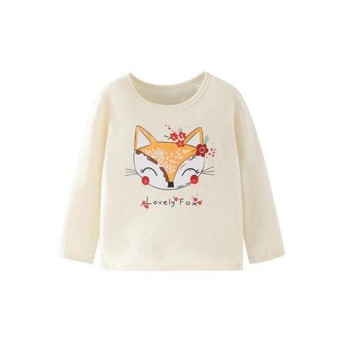 Little maven Baby Girls T-shirt Long Sleeves Cotton Soft Autumn Clothes-TB00946-Veeddydropshipping