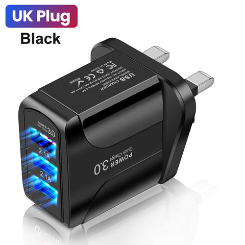 Quick Charge 3.0 For iPhone 14 Pro Max Charger 3 USB Charger Fast Charging-PA00052-Veeddydropshipping