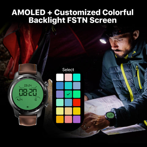 TicWatch Pro 3 Ultra GPS Wear OS Smartwatch Men Qualcomm 4100 Mobvoi -CE00528-Veeddydropshipping