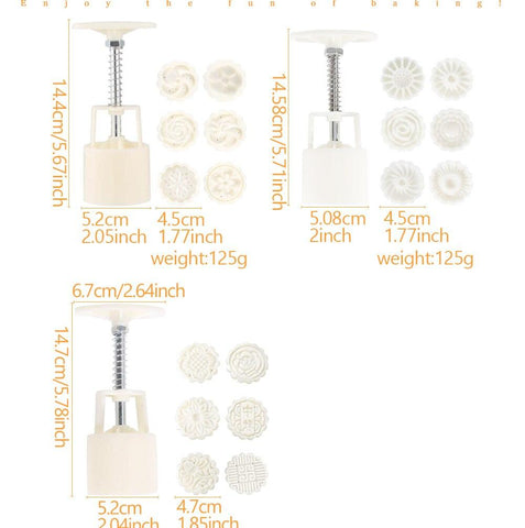 Mooncake Mould Plastic Mooncake Mold Press-HA01181-Veeddydropshipping