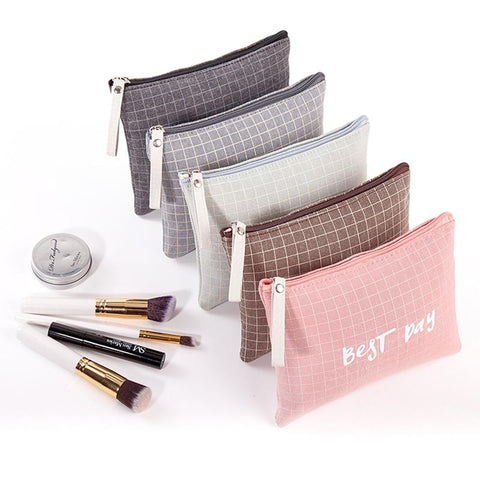 Fashion Portable Female Zipper Toiletry Cosmetic Beauty-BS00550-Veeddydropshipping