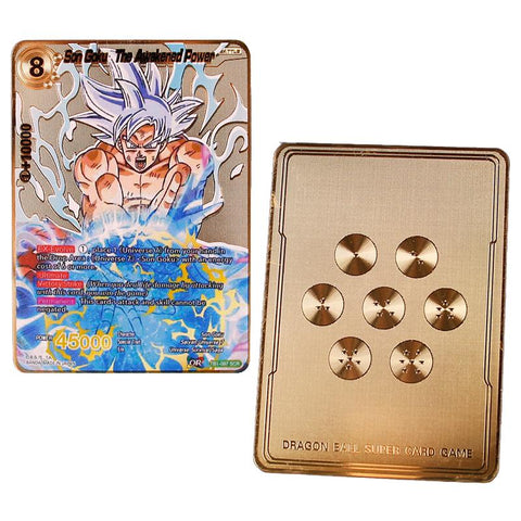New Dragon Ball  Gold Card  Anime Super Saiyan Series Signature Metal Card-TB01604-Veeddydropshipping