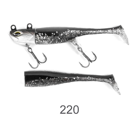 Vibration Jig Head T Tail Soft Lure Shad Set 7.5cm 21g 9cm 28g Jig Head Hook Wobblers -OS00527-Veeddydropshipping