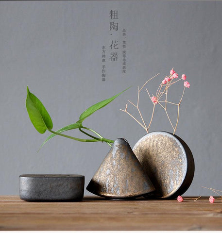 Small Vase Flower Ceramic Mini Vase-HA00295-Veeddydropshipping