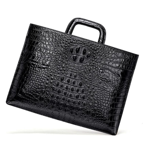 Genuine Leather Men&#39;s Briefcase Brand Men&#39;s Crocodile-BS00496-Veeddydropshipping