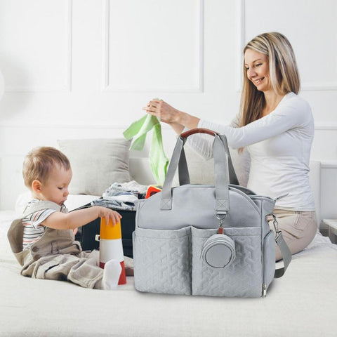 Carrying Diaper Bag Travel Tote Mummy Bag Large Capacity-TB00203-Veeddydropshipping