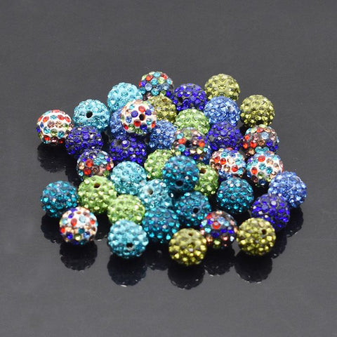 Crystal Disco Clay Spacer Beads For DIY Jewelry Making -JW01523-Veeddydropshipping