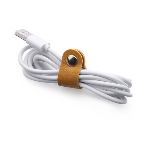 Leather Charger Protector Desktop Storage Clips Holder Cable Winder Tie Cable Manag-CE00037-Veeddydropshipping