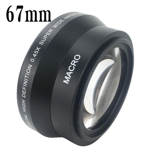 Professional 0.45x Wide Angle Lens with Macro Lens for Canon Nikon Sony -CE00409-Veeddydropshipping