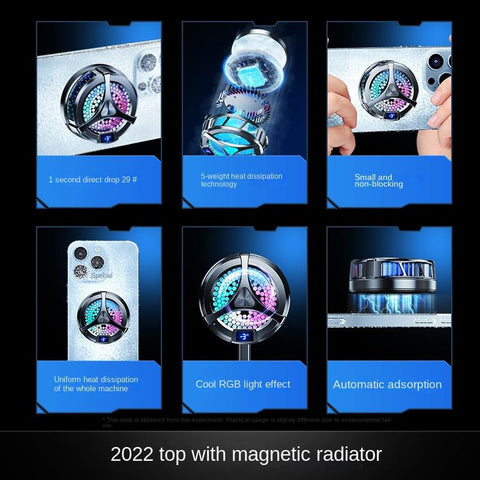 Mobile Phone Cooler Semiconductor Magnetic Fan Game with wireless charging Magsafe-PA00673-Veeddydropshipping