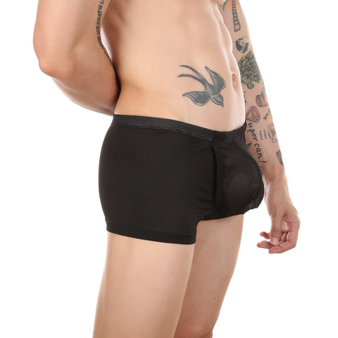 Underwear Boxer Sexy Sheer Underpants Side Open Crotch Trunks-MF01440-Veeddydropshipping