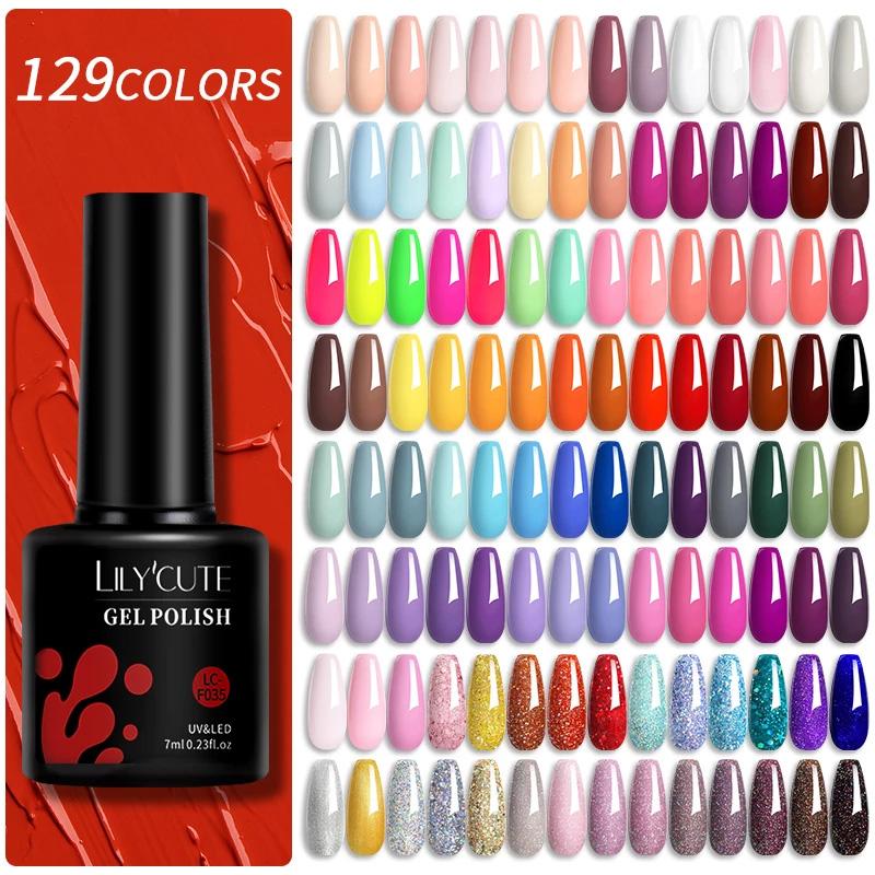 129 Colors 7ML Nail Gel Polish Nail Semi Permanent Nail Art -BH00981-Veeddydropshipping