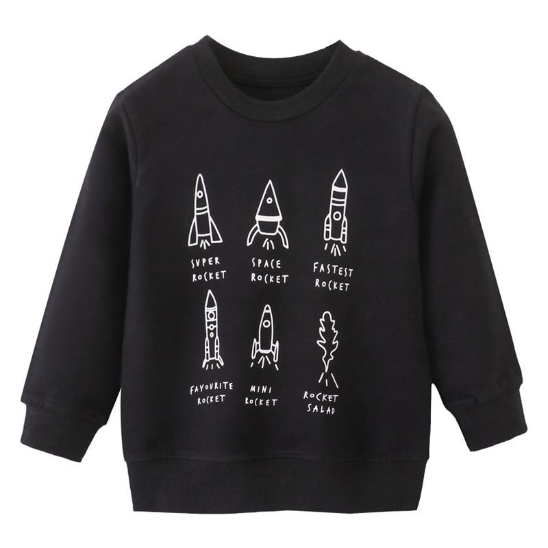 Boys Sweatshirts Rockets Print Cotton-Veeddydropshipping