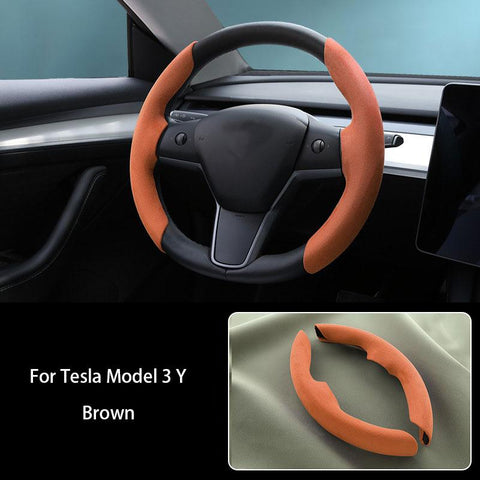 Wheel Cover Black Red Carbon Fiber Leather Anti-fur Sport-AM01522-Veeddydropshipping