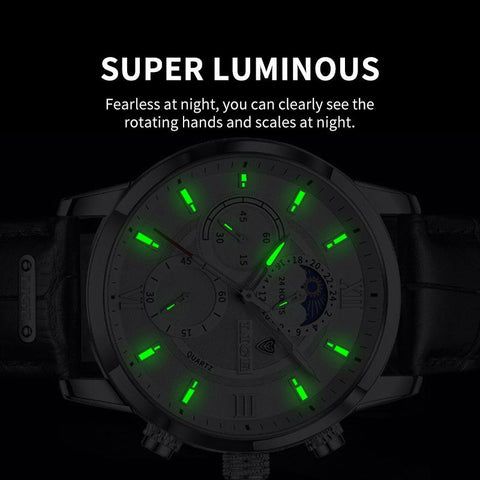 Watches Brand Luxury Man Fashion Watch Leather Waterproof-JW00684-Veeddydropshipping