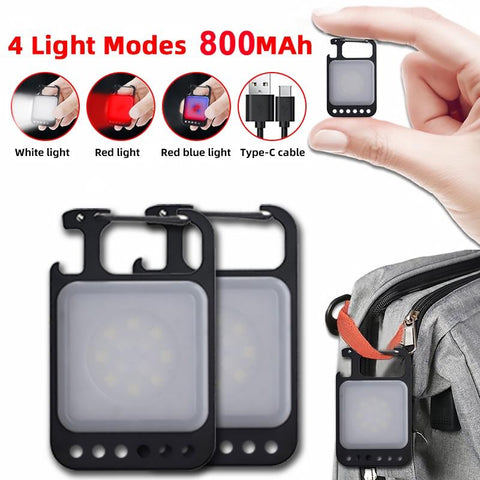 Multifunctional Mini USB Pocket Flashlight Rechargeable Flashlight COB-TI00756-Veeddydropshipping