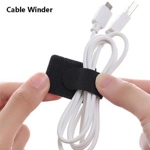 Nylon Cable Organizer Wire Winder With Self-adhesive Sticker for Phone Earphone Holder Mouse-PA00915-Veeddydropshipping