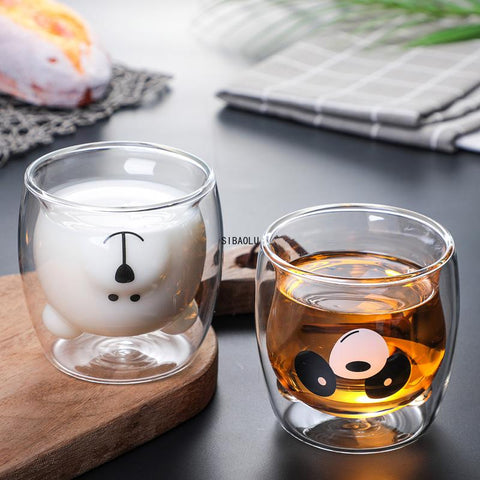 Double Wall Glass Mug Coffee Cup-HA01285-Veeddydropshipping