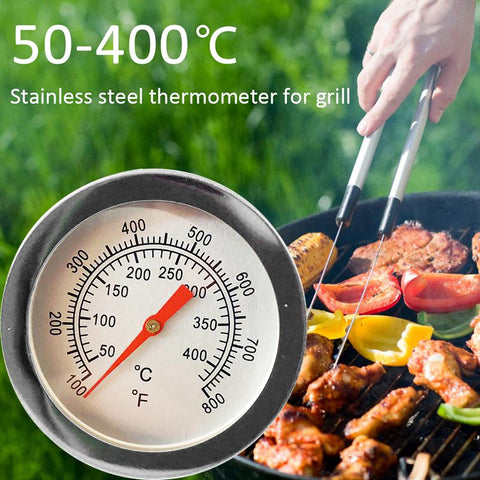 Stainless Steel Smoker Grill Temperature Gauge-HA00990-Veeddydropshipping
