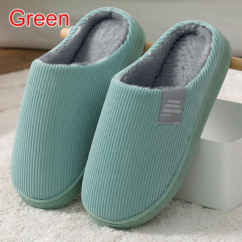Men Slippers Warm Cotton Slippers Women Shoes Indoor House-BS01238-Veeddydropshipping