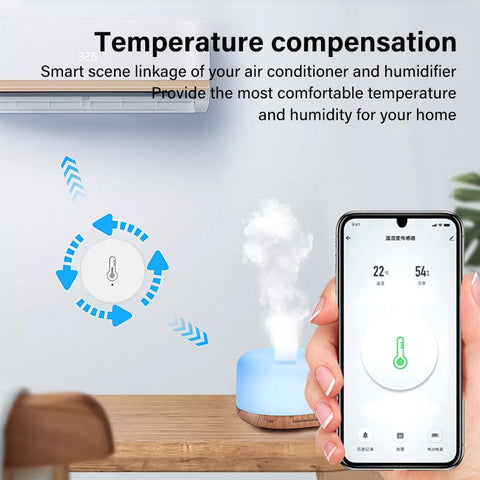 Tuya ZigBee Temperature and Humidity Sensor Remote Monitor Smart Life-TI01040-Veeddydropshipping