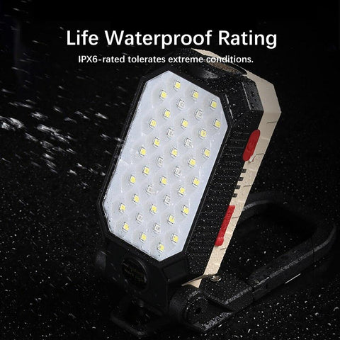 Powerful COB Work Light Rechargeable LED Flashlight Adjustable Waterproof-TI00770-Veeddydropshipping
