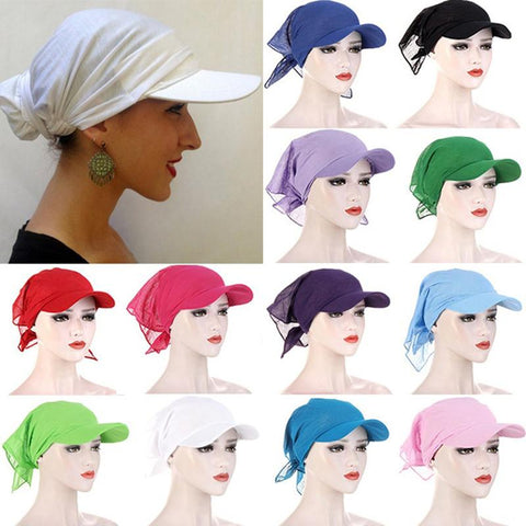 Headscarf Hood Bowknot Long Tail Head Cap-WF01360-Veeddydropshipping