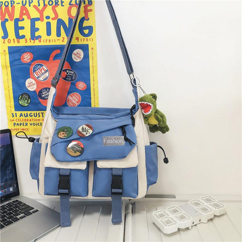 Bags for Women Nylon Messenger Bag Youth Girls Boys-BS00418-Veeddydropshipping